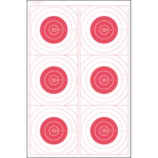 Action Target Six Bull's-Eye Military Training Target 23" x 35" Paper 100 Pack