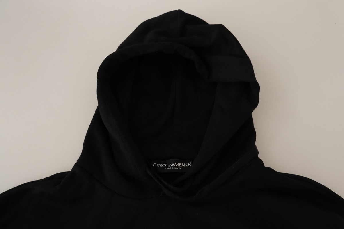 DOLCE & GABBANA Sweater #dgfamily Black Cotton Hooded IT46