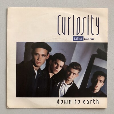 CURIOSITY KILLED THE CAT Down To Earth 7'' UK Picture Sleeve Solid Centre EX/EX