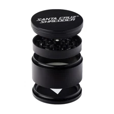Santa Cruz Shredder Large 4 Piece Grinder 2.8" w/ Textured Grip - BLACK