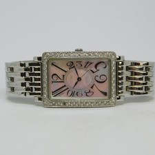 GUESS Steel I11035L1 Silver Tone Quartz Analog Women's Watch Sz. 7" New Battery