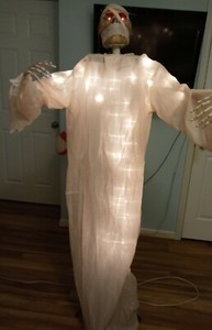 Gemmy Lighted Talking Mummy 2008/09 - Rare - Retired Halloween animated prop