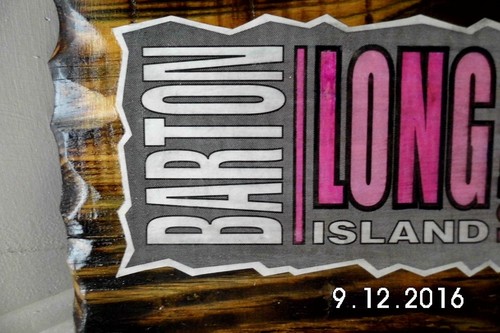 Handmade Rustic Wooden Barton Long Island Iced Tea Bar Sign 2016 - Picture 5 of 10