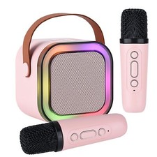 Karaoke Machine for Kids Adults Mini Portable Bluetooth Karaoke Speaker with ...