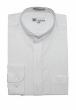 White Collarless Dress Shirts for Men for sale | eBay