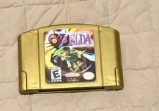 Legend Of Zelda: Majora's Mask N64 3D label, Tested,  Authentic, Working.