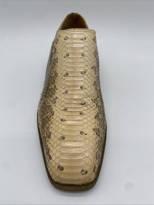 Vtg Giorgio Brutini Genuine Python Snakeskin Loafers & Matching Belt Set 9 Genuine Python Snake Skin Shoes Giorgio Brutini Slip-On  main image 4