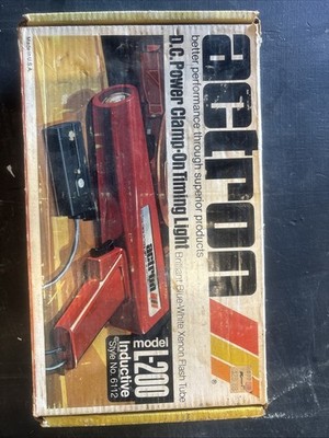 Vintage Actron L-200 Inductive Timing Light No. 6112 - Made in USA - Boxed