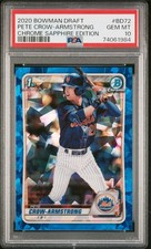 2020 Bowman Draft Chrome Sapphire Edition Pete Crow-Armstrong #BD72 / PSA 10