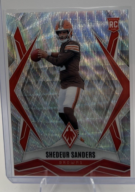 2025 Panini Phoenix- Shedeur Sanders Silver Wave - RC /199 Cleveland Browns #154