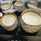 NORITAKE China Ware Goldkin Pattern 5675 Black Gold 79 Pieces — photo 6