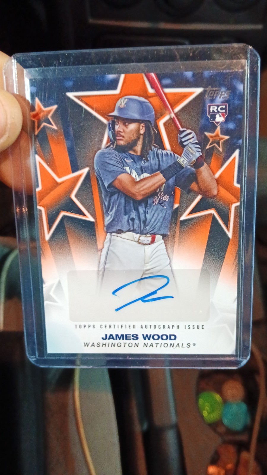 2025 Topps Series 1 Baseball Stars Autographs James Wood Orange Auto /25 #BSA JW