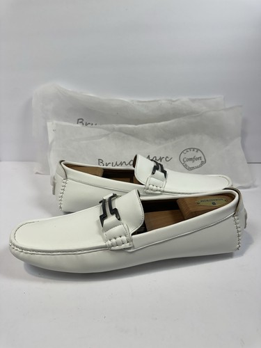 Bruno Marc Herren Klassisch Weiß Elegant Halbschuhe Slipper Leger Fahren Halbschuh Gr. 13 - Bild 4 von 9