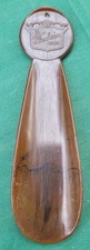 1950s Florsheim Shoe Horn Tortoiseshell Plastic Logo TopCollectible
