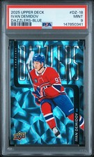 2025 UPPER DECK DAZZLERS BLUE #DZ-18 IVAN DEMIDOV ROOKIE RC PSA 9