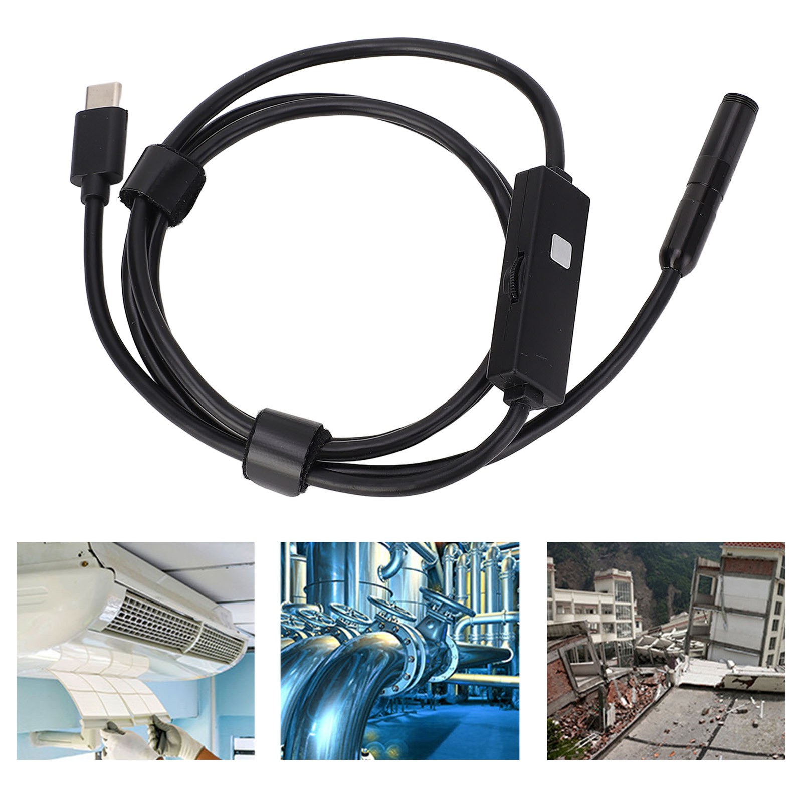 Waterproof Inspection Camera With 1920P HD Resolution For IOS Users ABS