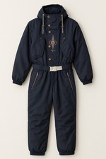 VTG 80s 90s Bogner Luxury Blue One Piece Ski Suit with Belt Sz 44 Long Retro