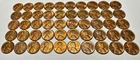 1940’s 50’s Lincoln Wheat Cent P-D-S Mixed Date Roll (50) RED BU UNC Reflective!
