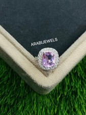 Cushion Cut Malaya Garnet Ring 925 sterling Silver Gift For Her Ring.