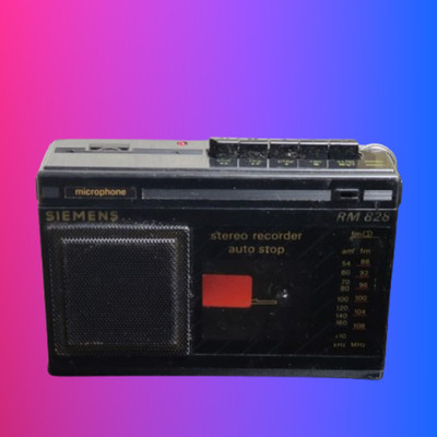Siemens RM 828 Vintage Walkman   Retro Kassettenradio AM/FM