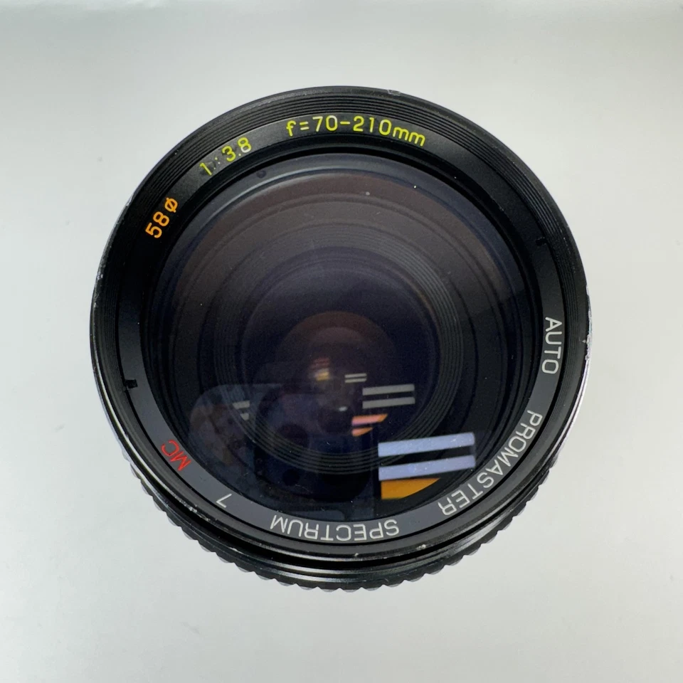 Vintage Promaster Spectrum 7 70-210mm f/3.8 Lens Canon FD Mount Japan Macro Zoom - Image 2 of 4