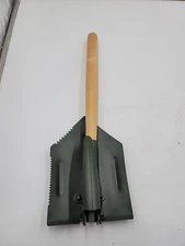 Vintage Army Military Green Foldable Small Shovel Military Surplus - new