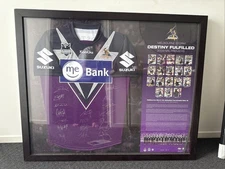 Melbourne Storm 2009 NRL Framed Signed Team jersey 