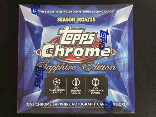 2024-25 TOPPS CHROME SAPPHIRE UEFA Club Competitions UCC Hobby Box 🔥🔥🔥🔥🔥
