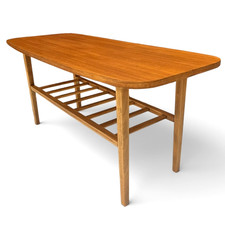 Mid Century Wooden Coffee Table 107cm Length 45cm Width 48cm Height Refinished