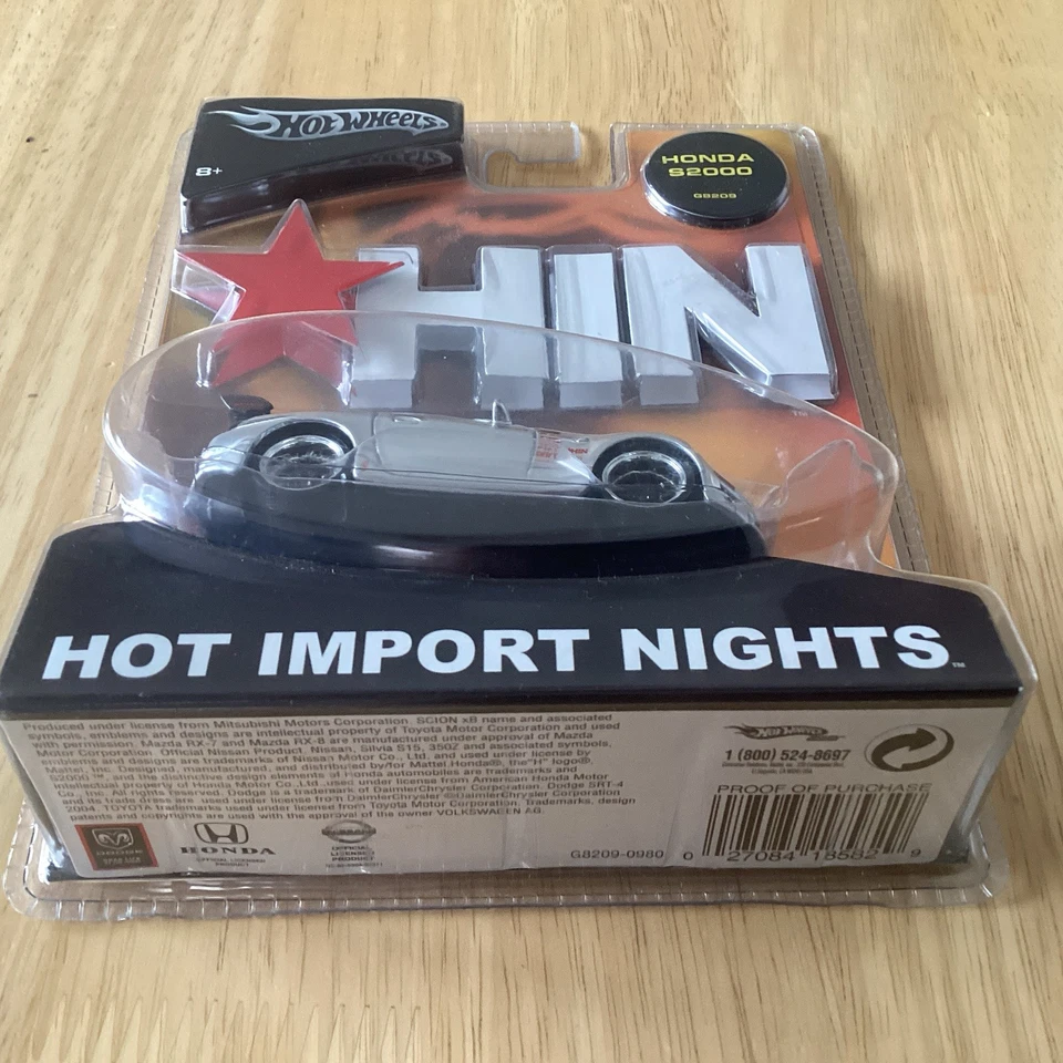 风火轮 2004 1/43 热销进口之夜 HIN,本田 S2000,银色 — 第 4/4 张图片