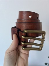 Vintage GAP Brown Leather Belt 36"