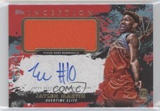 2021-22 Inception OTE Overtime Elite Cards Red /25 Jaylen Martin Patch Auto 17k9