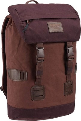 Burton Tinder Backpack, Cocoa Brown Waxed Canvas, One Size