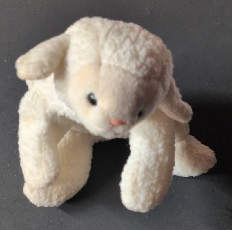 Ty Beanie Babies Lamb Plush 1996 Vintage White No Tag