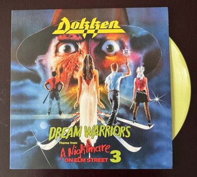 DREAM WARRIORS by Dokken (7'' Yellow Vinyl) From ''A Nightmare On Elm Street 3''
