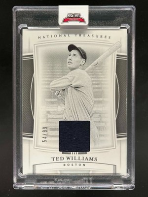 2020 NATIONAL TREASURES TED WILLIAMS JERSEY PATCH RELIC #D 54/99