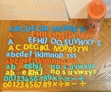 Crayola MAGNETIC LETTERS, NUMBERS  MATH SYMBOLS, 159 Pieces, Fun Crayon Holder