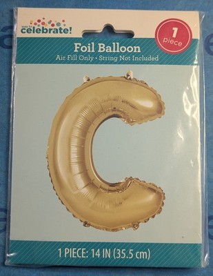 Way To Celebrate Foil Balloon Air Fill Only ''C'' 35.5 cm New