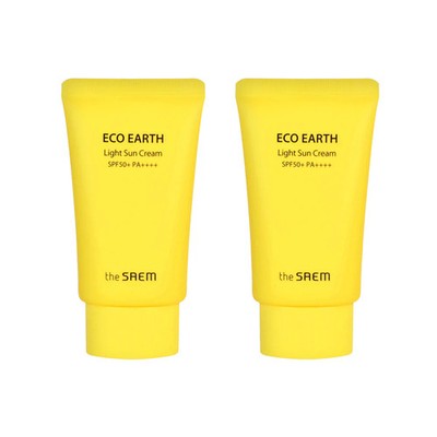 the SAEM Eco Earth Light Sun Cream SPF50+ PA++++ 50g (+50g Gift)