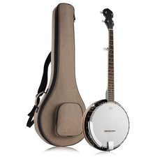 Full Size 5-String Banjo - w/ Closed Back, Mahogany Resonator, Geared 5th Tuner