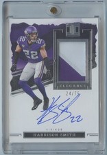 Harrison Smith 2023 Impeccable Elegance Patch Auto 24/75 Minnesota Vikings