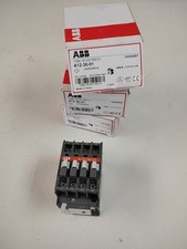 ABB A12-30-01 (1SBL161001R8101) 24V 50/60HZ 4-POLE CONTACTOR NIB- LOT OF 3