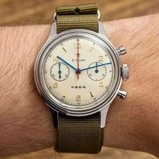 RED STAR 1963 Chronograph Gooseneck Seagull ST1901 Mechanical Manual Watch 38mm