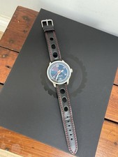 Marloe Motorsport Collection Automatic 41mm Blue Dial Leather Strap Box