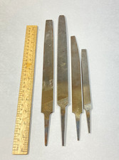Nicholson File Lot 4 Pc 1 Flat 2 Half Round 1 Knife USA