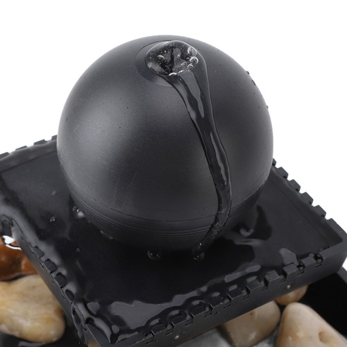 Indoor Tabletop Water Fountain Indoor Relaxation Tabletop Ball Fountain Plastic - Picture 6 of 12
