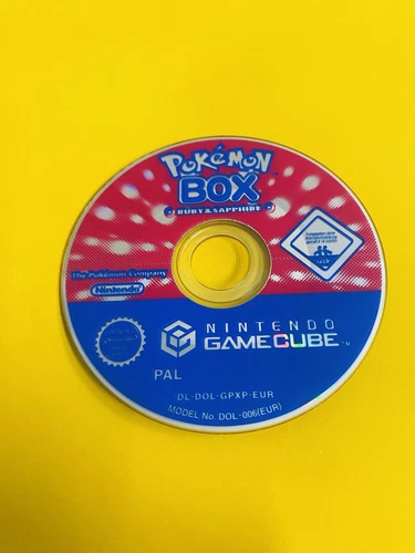 POKEMON BOX RUBY + SAPPHIRE GameCube Game AUS UK PAL version (GAME Disc ONLY)