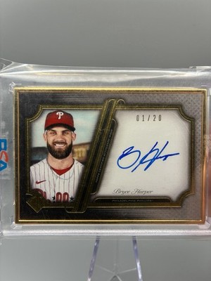 2021 Topps Bryce Harper Topps Certified Autographs Issue Auto /20 Gold Outline