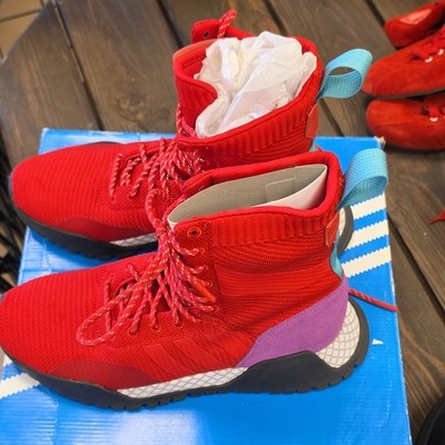 adidas F/1.3 Primeknit Scarlet High Top Sneaker BZ0611 2017 Breathable