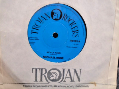 MICHAEL ROSE '' KEY OF KEYS   ''  Or. UK TROJAN EX+ COND.IN Or.SL.